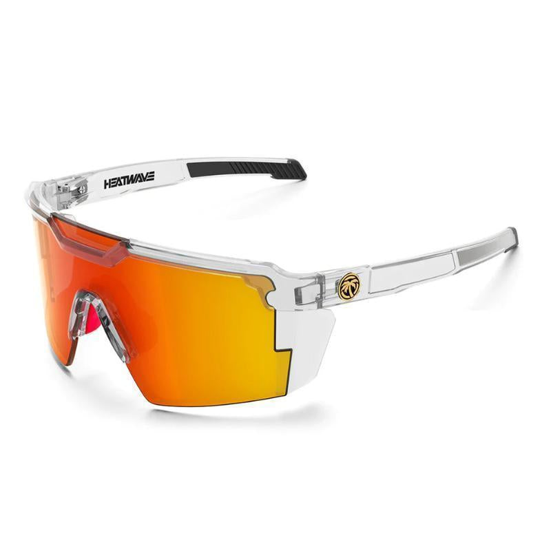 Heatwaves ANSI Z87+ Safety Polarized Sunglasses Visual Future Tech Lazer Face Stars & Stripes SOCOM Cases Sunglasses for Men & Trend Vintage Viral Designer Oversized Luxury for Travel with UV Protection Fishing Golf Case UV400 Square Conjoined Men Women