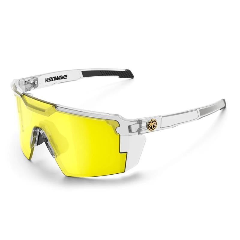 Heatwaves ANSI Z87+ Safety Polarized Sunglasses Visual Future Tech Lazer Face Stars & Stripes SOCOM Cases Sunglasses for Men & Trend Vintage Viral Designer Oversized Luxury for Travel with UV Protection Fishing Golf Case UV400 Square Conjoined Men Women