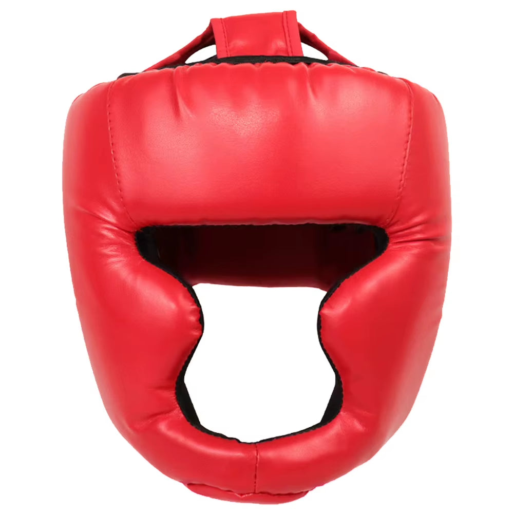 Full-Covered Thickened Boxing Helmet Karate Muay Thai Training Head Protector Training Sparring Safety Head Guard for Adult Kids